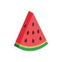 Watermelon sign vector icon. Realistic 3d ripe fruit illustration. Business concept simple flat pictogram on white background.