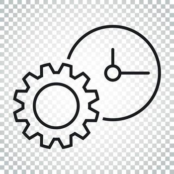 Document vector icon. Project management flat illustration. Simple business concept pictogram on isolated background.