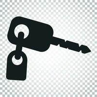 Key vector icon. Key flat illustration. Simple business concept pictogram on isolated background.