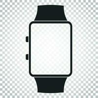 Watch vector icon. Clock flat illustration. Simple business concept pictogram on isolated background.