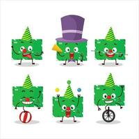 Cartoon character of elf envelopes with various circus shows vector