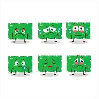 Elf Envelopes cartoon character with sad expression vector