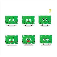 Cartoon character of elf envelopes with what expression vector