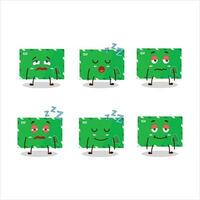 Cartoon character of elf envelopes with sleepy expression vector