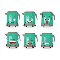 Cartoon character of digital kettle with smile expression vector
