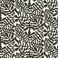 leaf organic seamless pattern fabric design vector