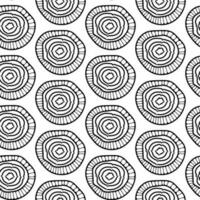 Abstract monochrome seamless ethnic pattern vector