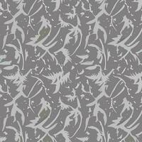 Floral and Geometric Patterns Intertwined. Abstract Intersecting Curves and Bold Stripes. Seamless Vector Background for Stylish Design
