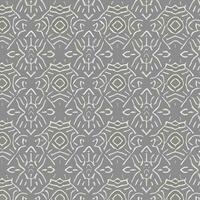 Floral and Geometric Patterns Intertwined. Abstract Intersecting Curves and Bold Stripes. Seamless Vector Background for Stylish Design