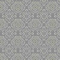 Floral and Geometric Patterns Intertwined. Abstract Intersecting Curves and Bold Stripes. Seamless Vector Background for Stylish Design