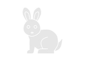 Rabbit icon clipart design template illustration isolated vector