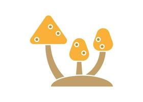 Mushroom icon clipart design template illustration isolated vector