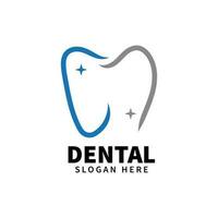 Dental logo design template icon vector inspiration