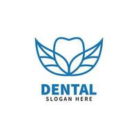 Dental logo design template icon vector inspiration