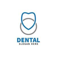 Dental logo design template icon vector inspiration