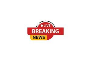 breaking news vector icon illustration, logo design