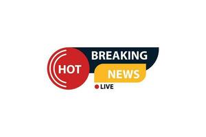 breaking news vector icon illustration, logo design