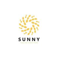 Sun logo and icon Vector design Template
