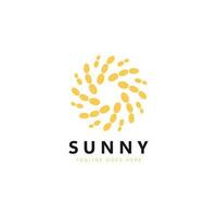 Sun logo and icon Vector design Template