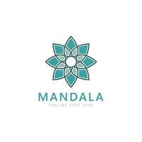 Mandala logo template, Circular pattern in form of mandala. Oriental pattern, vector illustration. Islam, Arabic, Indian, turkish, pakistan, chinese, ottoman motifs