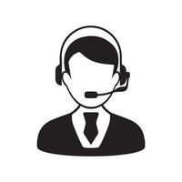 Customer Support and  Customer Service Icon for apps and websites vector