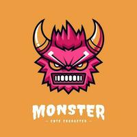 cute kawaii monster illustration vector