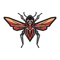 intrincado insecto ilustraciones en dibujado a mano estilo, Perfecto para cautivador logo diseños inspirado en la naturaleza, único, y visualmente sorprendentes vector