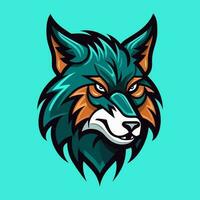 Expressive and captivating wolf head hand drawn illustration. A symbol of loyalty and courage, ideal for logo designs that command attention vector