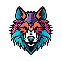 Expressive and captivating wolf head hand drawn illustration. A symbol of loyalty and courage, ideal for logo designs that command attention vector