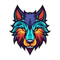 Expressive and captivating wolf head hand drawn illustration. A symbol of loyalty and courage, ideal for logo designs that command attention vector