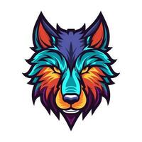 Expressive and captivating wolf head hand drawn illustration. A symbol of loyalty and courage, ideal for logo designs that command attention vector