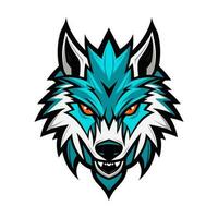 Expressive and captivating wolf head hand drawn illustration. A symbol of loyalty and courage, ideal for logo designs that command attention vector