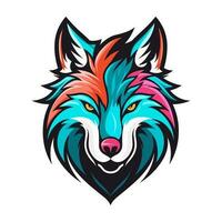 Unique and mesmerizing wolf head illustration, hand drawn with intricate details. Perfect for logo designs that exude power and wild spirit vector