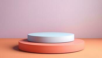 Pedestals Podium for product presentation geometrical shapes photo
