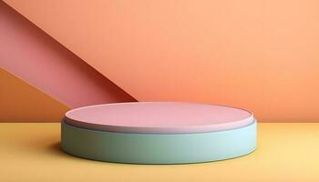 Pedestals Podium for product presentation geometrical shapes photo