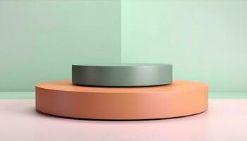 Pedestals Podium for product presentation geometrical shapes photo