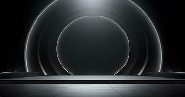 Dark Pedestals Podium for product presentation geometrical shapes photo