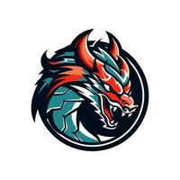 A majestic dragon logo vector clip art illustration, capturing the essence of elegance and strength, suitable for luxury brands, event promotions, and ancient inspired designs