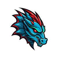 dragon logo vector clip art illustration