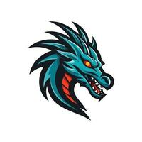 dragon logo vector clip art illustration