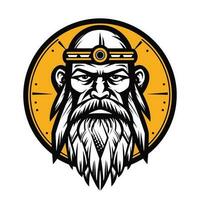 Viking warrior vector clip art illustration