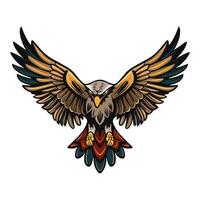 Eagle logo vector clip art illustration