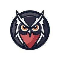 Owl logo vector clip art illustration