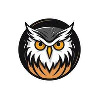 Owl logo vector clip art illustration