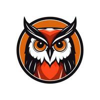 Owl logo vector clip art illustration