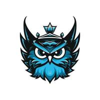 A wise and mysterious owl vector clip art illustration, symbolizing knowledge and intuition, perfect for educational materials and spiritual designs