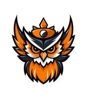 Owl logo vector clip art illustration