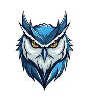 A wise and mysterious owl vector clip art illustration, symbolizing knowledge and intuition, perfect for educational materials and spiritual designs