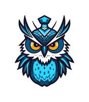 A wise and mysterious owl vector clip art illustration, symbolizing knowledge and intuition, perfect for educational materials and spiritual designs