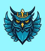 A wise and mysterious owl vector clip art illustration, symbolizing knowledge and intuition, perfect for educational materials and spiritual designs